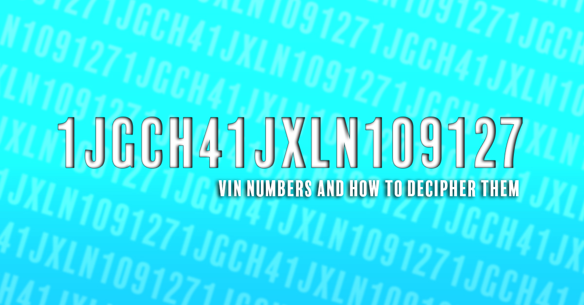 VIN Numbers and How to Decipher Them Insurance Centers of America VIN Numbers and How to Decipher Them Insurance Centers of America